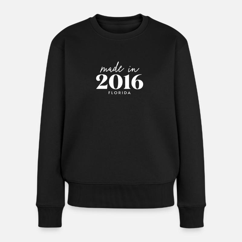Fabriqué en 2016 en Floride. Fête d’anniversaire mignonne - Pull Premium bio Femme - noir