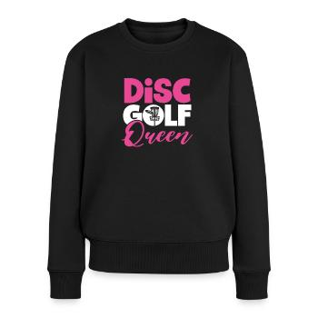 Disc Golf Queen - Women's Premium Organic Jumper - black - Front - Julia (174cm)