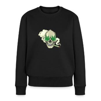 Cannabis - Women's Premium Organic Jumper - black - Front - Julia (174cm)