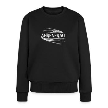 Bäuerin Landwirtin Ährenfrau - Frauen Premium Bio Pullover - Schwarz - Vorne - Julia (174cm)
