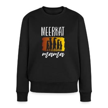 Maman suricate - Pull Premium bio Femme - noir - Devant - Julia (174cm)