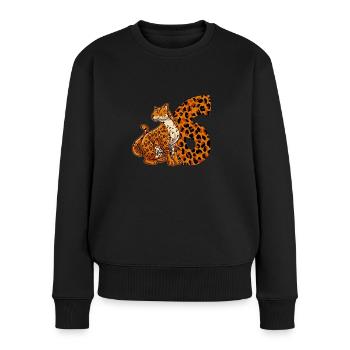 6 ans garçon anniversaire Jaguar - Pull Premium bio Femme - noir - Devant - Julia (174cm)