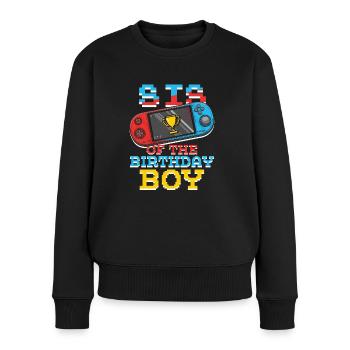 Sis Of Gamer Video Game Lover Gamer - Frauen Premium Bio Pullover - Schwarz - Vorne - Julia (174cm)