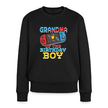 Grandmom Of Gamer Video Game Lover Gamer - Frauen Premium Bio Pullover - Schwarz - Vorne - Julia (174cm)