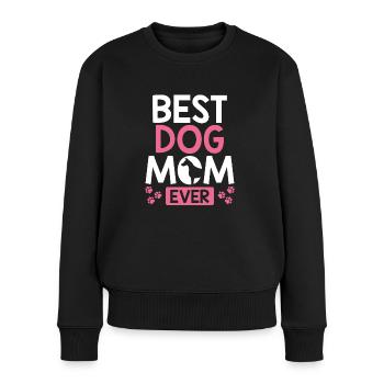 Best dog mom ever - Women's Premium Organic Jumper - black - Front - Julia (174cm)
