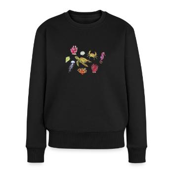 Crustacean Core Crustacean Shirt Cadeau - Pull Premium bio Femme - noir - Devant - Julia (174cm)