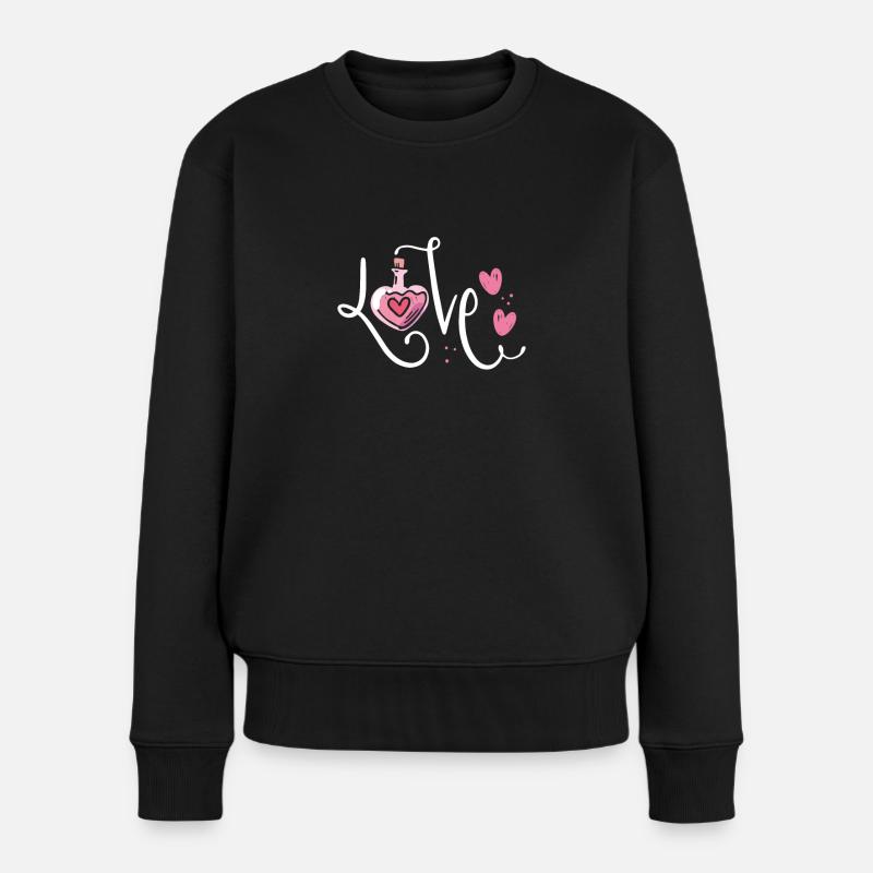 Parfüm Liebe - Frauen Premium Bio Pullover - Schwarz