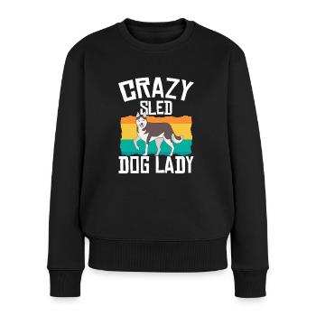 Traîneau à chiens | Dame Mushing - Pull Premium bio Femme - noir - Devant - Julia (174cm)