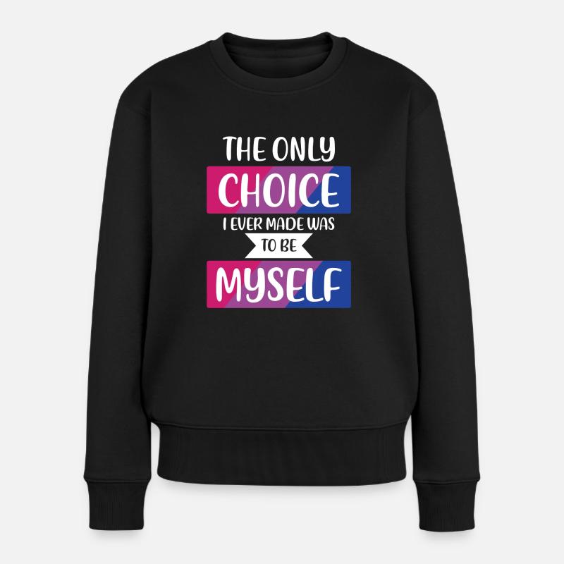 LGBTQ Nonbinary Coloré Rainbow Flag LGBTQ + Pride - Pull Premium bio Femme - noir