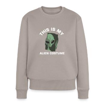 C’est mon cadeau de chemise de costume extraterrestre - Pull Premium bio Femme - taupe - Devant - Julia (174cm)