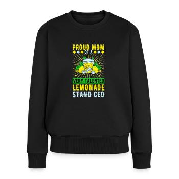 Limonade Vendeur Lemonade Stand Mère - Pull Premium bio Femme - noir - Devant - Julia (174cm)