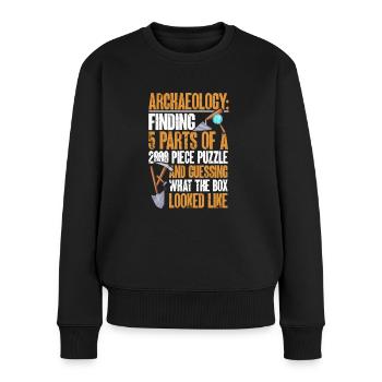 Archaeology Gift Archaeologist - Women's Premium Organic Jumper - black - Front - Julia (174cm)