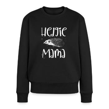 Sweet hedgehog mom - Women's Premium Organic Jumper - black - Front - Julia (174cm)