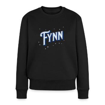 Fynn noms personnalisés - Pull Premium bio Femme - noir - Devant - Julia (174cm)