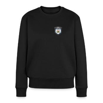 Virginie-Occidentale - Pull Premium bio Femme - noir - Devant - Julia (174cm)