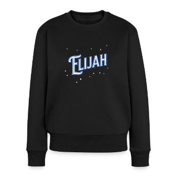 Elijah names personalized - Women's Premium Organic Jumper - black - Front - Julia (174cm)