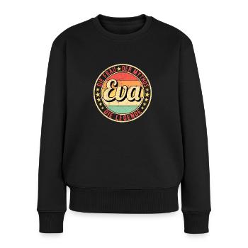 Britta Die Frau Der Mythos Die Legende - Frauen Premium Bio Pullover - Schwarz - Vorne - Julia (174cm)