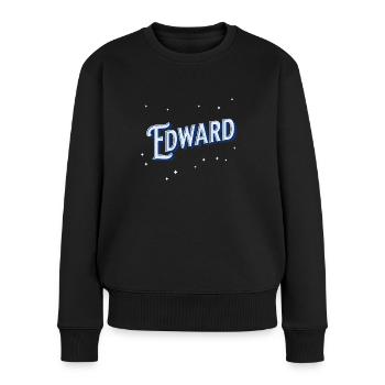 Edward names personalized - Women's Premium Organic Jumper - black - Front - Julia (174cm)