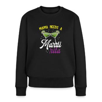 Mom needs carnival - Women's Premium Organic Jumper - black - Front - Julia (174cm)