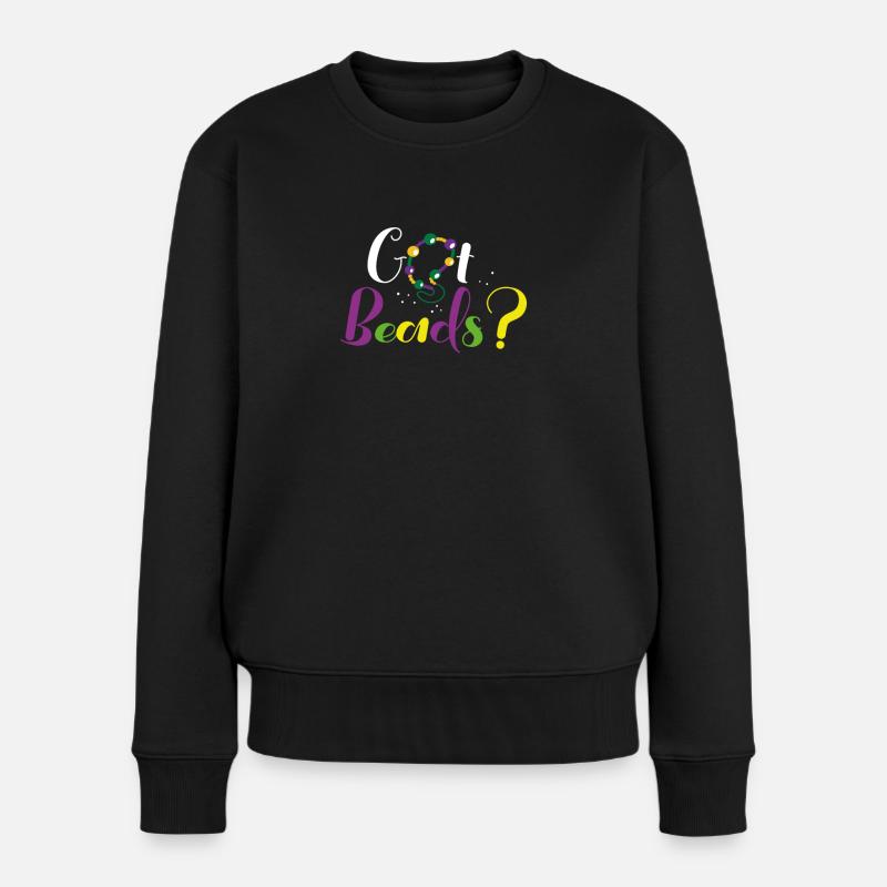 Obtenez des perles de couleur - Pull Premium bio Femme - noir