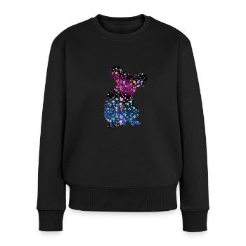 Lustige Koala-Geschenkidee - Frauen Premium Bio Pullover - Schwarz - Vorne - Julia (174cm)