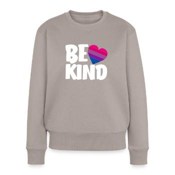 Bisexuel LGBTQ+ Bi LGBTQ - Pull Premium bio Femme - taupe - Devant - Julia (174cm)