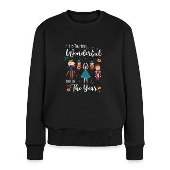 Märchen Klara Nussknacker Figur Prinz Ballett Weih - Frauen Premium Bio Pullover - Schwarz - Vorne - Julia (174cm)