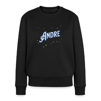 André nomme des noms personnalisés - Pull Premium bio Femme - noir - Devant - Julia (174cm)