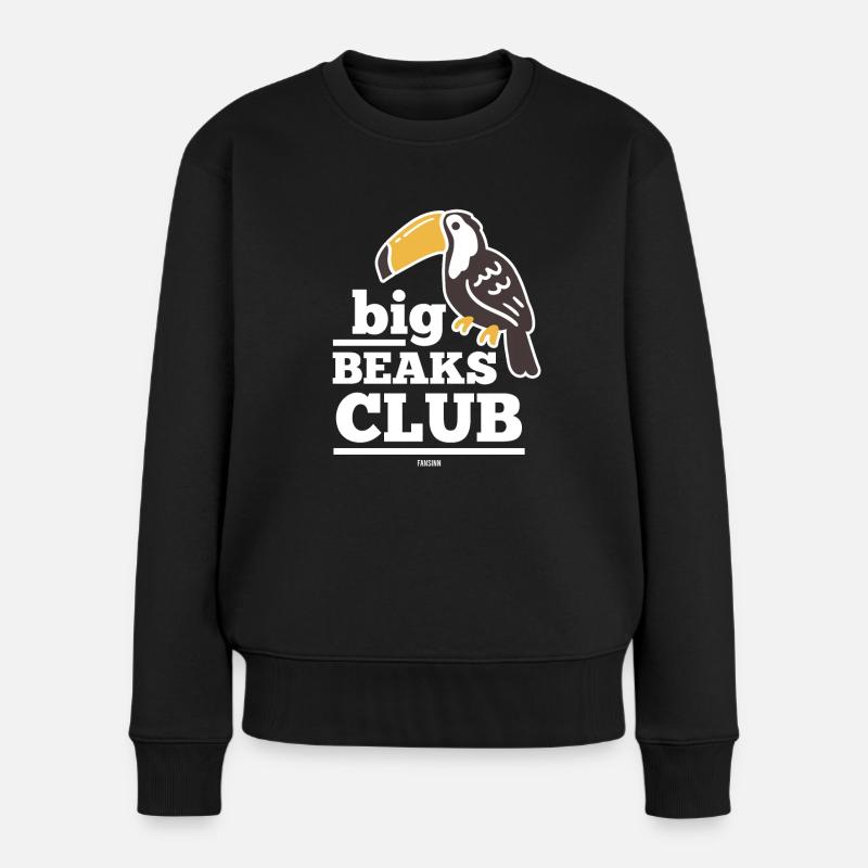 Tukan - Frauen Premium Bio Pullover - Schwarz