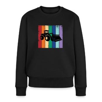 Wheel loader - Women's Premium Organic Jumper - black - Front - Julia (174cm)