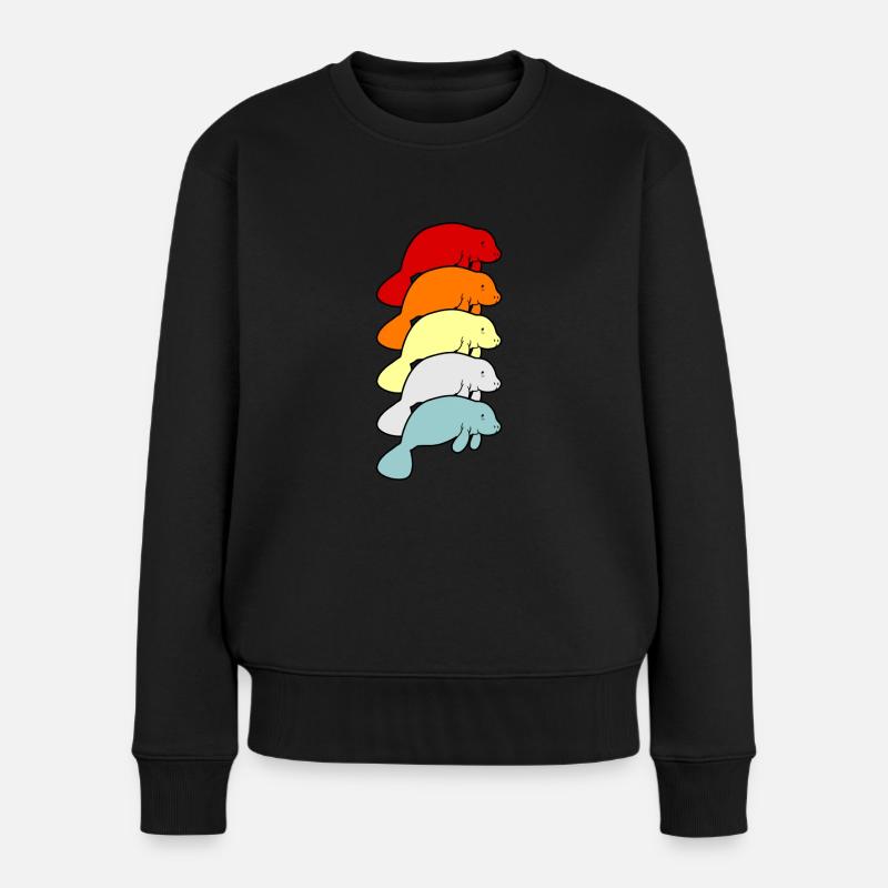 Seekuh - Frauen Premium Bio Pullover - Schwarz