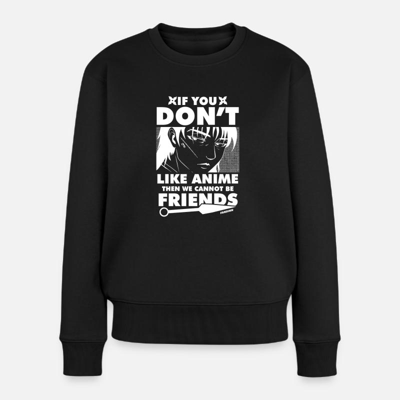 J’adore l’anime - Pull Premium bio Femme - noir