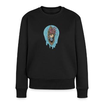 Vietnam I Saigon Scooter Pho Bo Motif de voyage pour - Pull Premium bio Femme - noir - Devant - Julia (174cm)