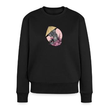 Vietnam I Saigon Scooter Pho Bo Motif de voyage pour - Pull Premium bio Femme - noir - Devant - Julia (174cm)