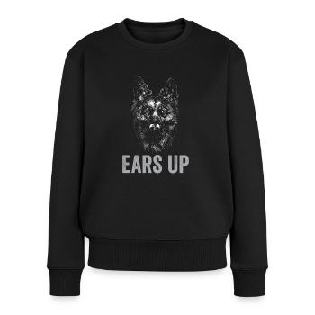 Polizeibeamter Polizeihund - Frauen Premium Bio Pullover - Schwarz - Vorne - Julia (174cm)