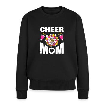 Cheer Mom Chemise Mère Cheerleader Cadeau - Pull Premium bio Femme - noir - Devant - Julia (174cm)