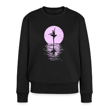 Ballett, Ballerina, Girl, Mädchen, Tanzen - Frauen Premium Bio Pullover - Schwarz - Vorne - Julia (174cm)