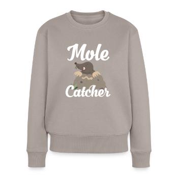 Chasseur de taupes - Pull Premium bio Femme - taupe - Devant - Julia (174cm)