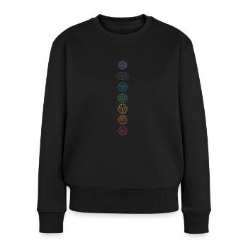 Hinduism Chakra Buddhism Sanskrit Meditation Vajr - Women's Premium Organic Jumper - black - Front - Julia (174cm)