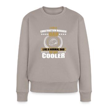 Funny site manager dad - Women's Premium Organic Jumper - taupe - Front - Julia (174cm)