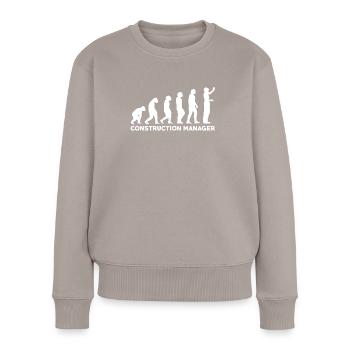 Site Manager Evolution - Women's Premium Organic Jumper - taupe - Front - Julia (174cm)