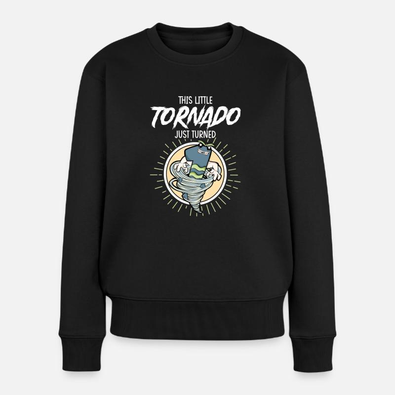 1. Geburtstag Kind - Frauen Premium Bio Pullover - Schwarz
