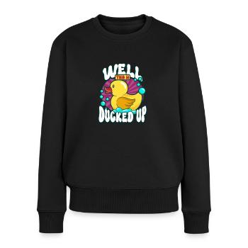 Gummiente Gummienten Entenliebhaber Badezimmer - Frauen Premium Bio Pullover - Schwarz - Vorne - Julia (174cm)
