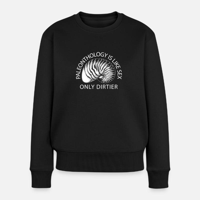 Dinosaurier Erwachsener Dinosaurier - Frauen Premium Bio Pullover - Schwarz