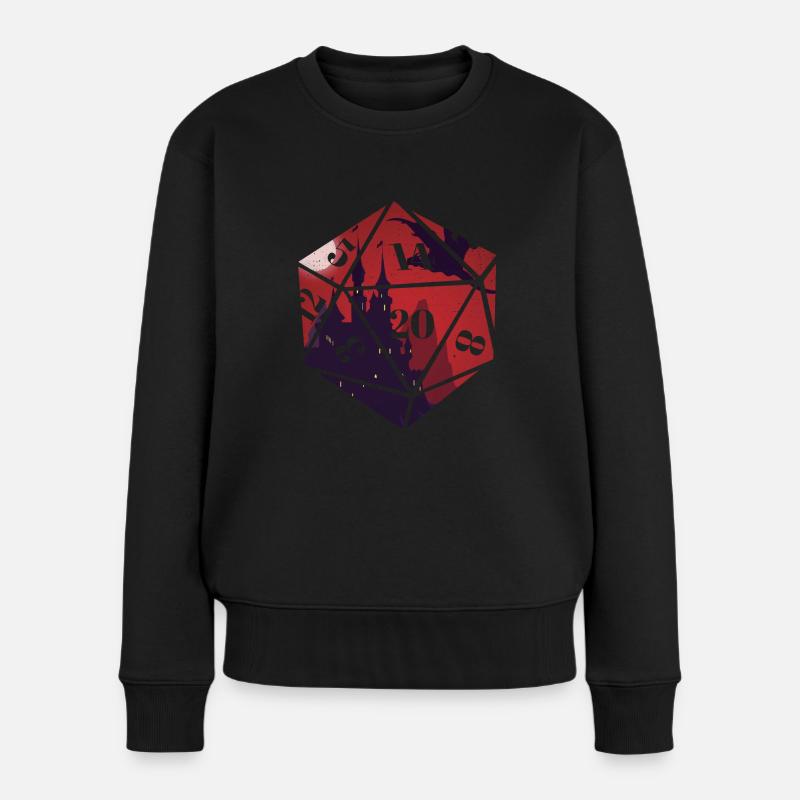 RPG-RPG-Tabletop-Rollenspiele Gamer-Rollenspiel - Frauen Premium Bio Pullover - Schwarz