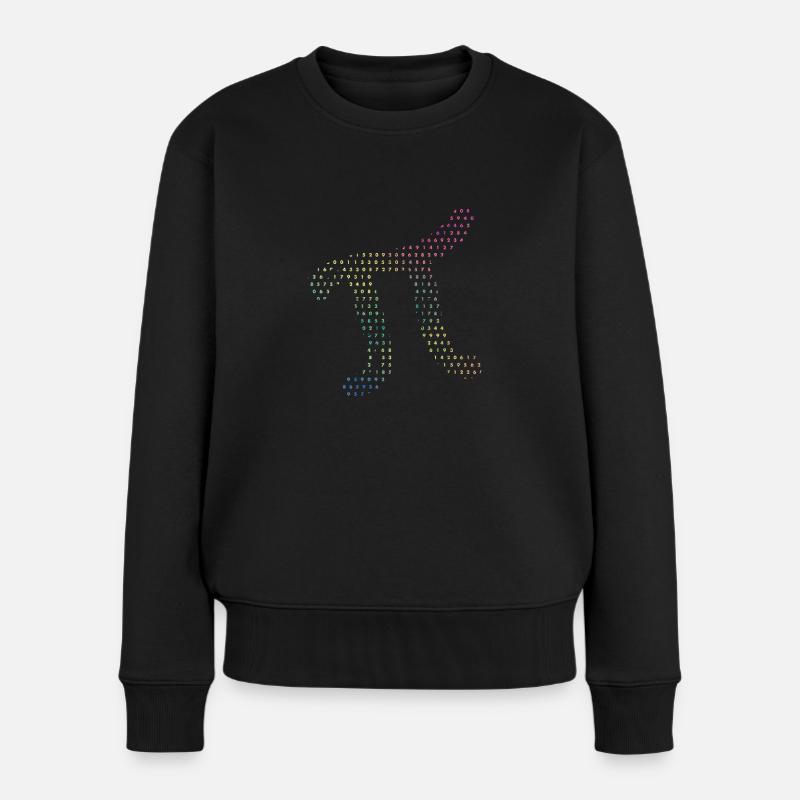 Ziffern von Pi im Quellcode Zahlen Pi Day 3.14159 - Frauen Premium Bio Pullover - Schwarz