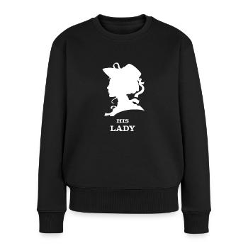His Lady white couple design Her Gent - Women's Premium Organic Jumper - black - Front - Julia (174cm)