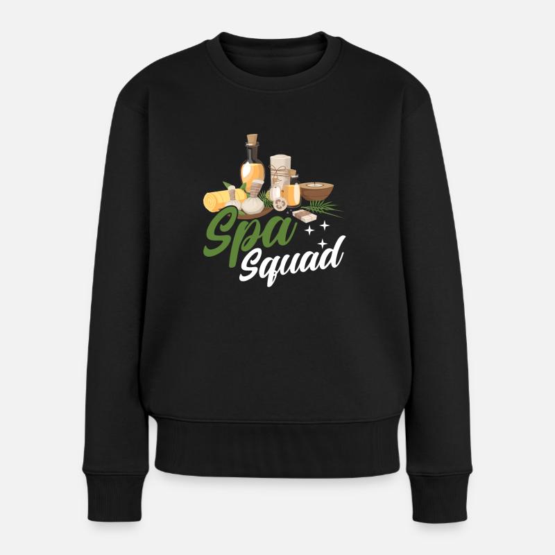 Spa Squad - Frauen Premium Bio Pullover - Schwarz