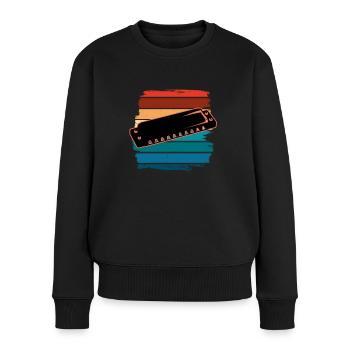 Harmonica - Pull Premium bio Femme - noir - Devant - Julia (174cm)