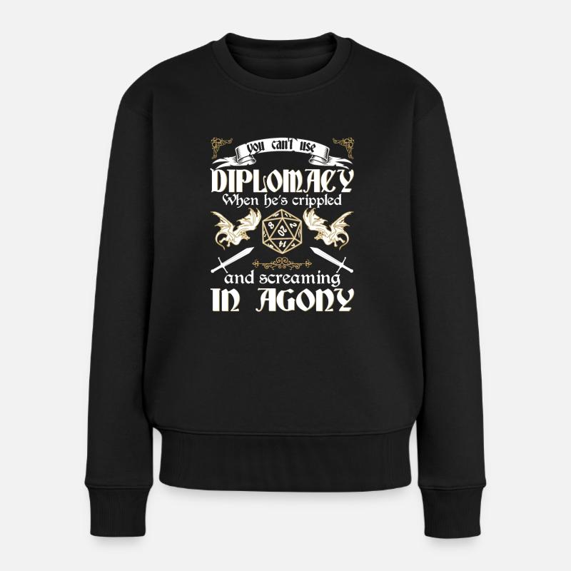 RPG-RPG-Tabletop-Rollenspiele Gamer-Rollenspiel - Frauen Premium Bio Pullover - Schwarz